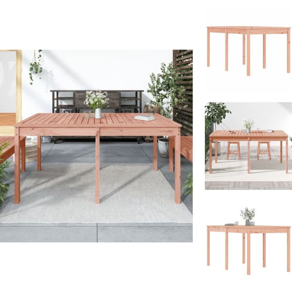 Utebord - Living Trädgårdsbord 159,5x82,5x76 cm massivt douglasträ