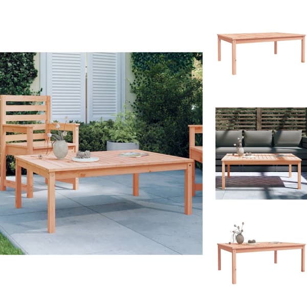 Haveborde - Living havebord 121x82,5x45 cm massivt douglasgran