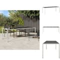Miniatyrbillede 1 af 7: Haveborde - Living havebord 250x100x75 cm polyrattan og hærdet glas hvid