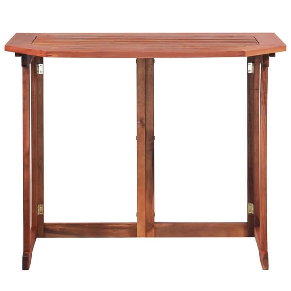 Utebord - Living Cafébord 90x50x75 cm massivt akaciaträ