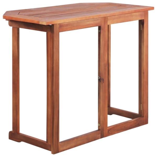 Utebord - Living Cafébord 90x50x75 cm massivt akaciaträ
