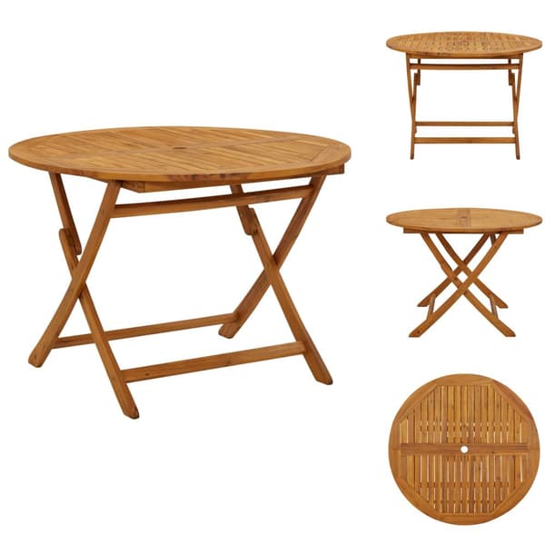 Haveborde - Living foldbart havebord 110 cm massivt akacietræ