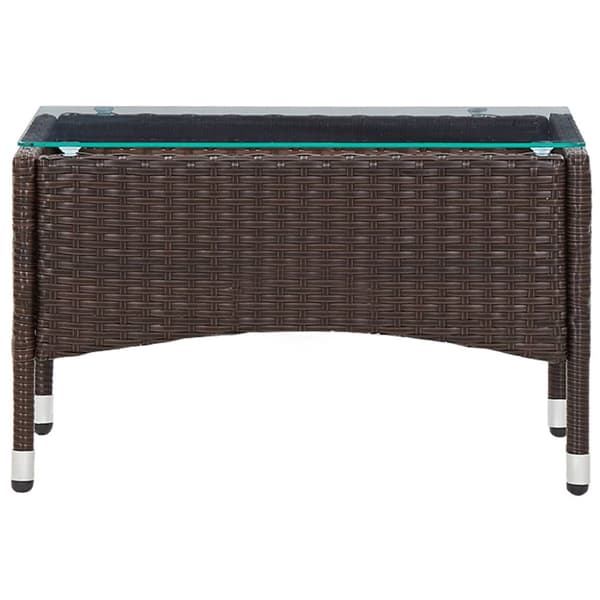 Utebord - Living Soffbord brun 60x40x36 cm konstrotting