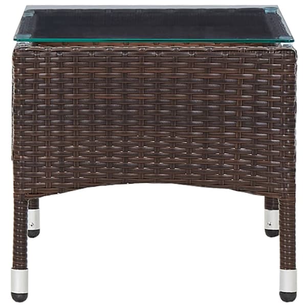 Utebord - Living Soffbord brun 60x40x36 cm konstrotting