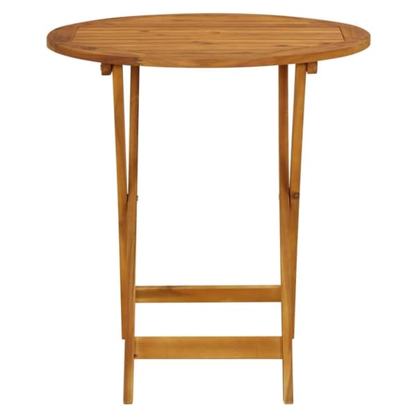 Utebord - Living Hopfällbart trädgårdsbord 70 cm massivt akaciaträ