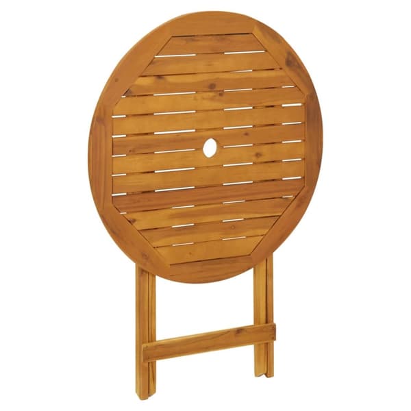 Utebord - Living Hopfällbart trädgårdsbord 70 cm massivt akaciaträ