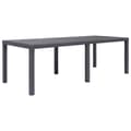 Miniatyrbillede 2 af 6: Haveborde - Living havebord 220 x 90 x 72 cm plastik rattanlook brun