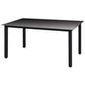 Miniatyrbillede 2 af 4: Haveborde - Living havebord glas aluminium 150 x 90 x 74 cm sort