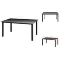 Miniatyrbillede 1 af 4: Haveborde - Living havebord glas aluminium 150 x 90 x 74 cm sort