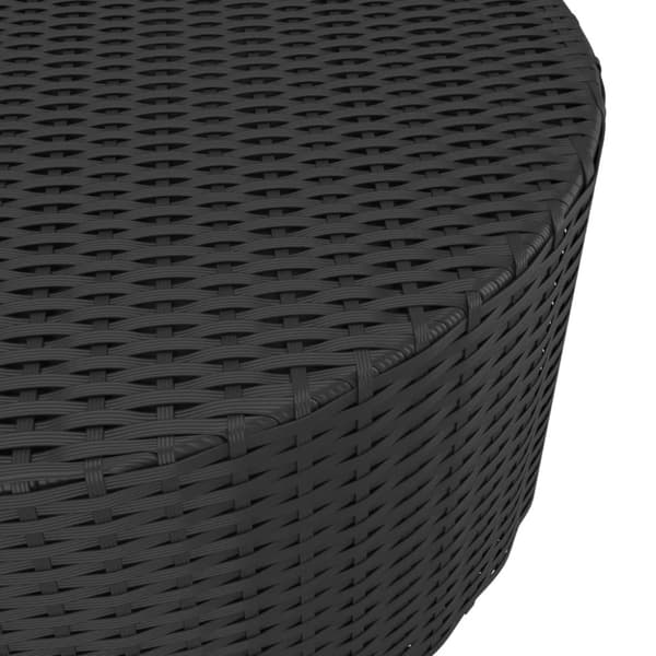 Haveborde - Living tebord 68x68x30 cm polyrattan sort