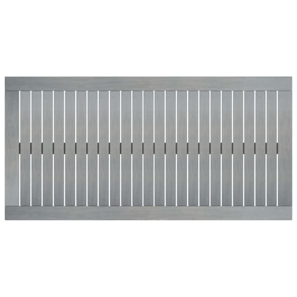 Haveborde - Living sofabord 100x50x33 cm massivt akacietræ grå