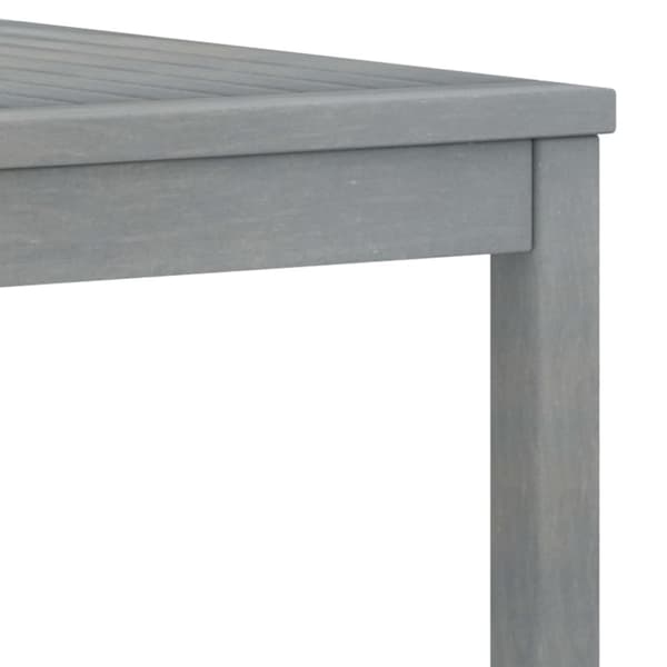 Haveborde - Living sofabord 100x50x33 cm massivt akacietræ grå