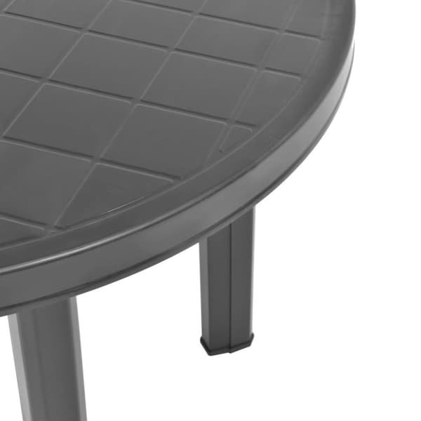Utebord - Living Trädgårdsbord antracit 89 cm plast