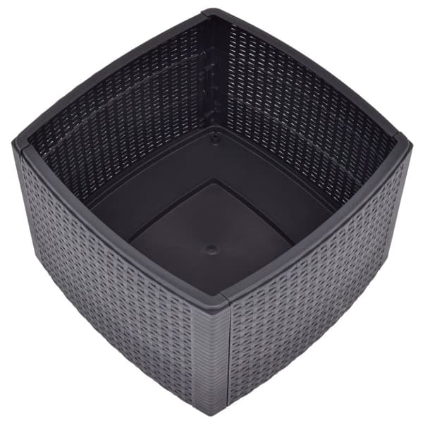 Haveborde - Living sidebord 54 x 54 x 36,5 cm plastik mokkafarvet