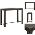 Miniatyrbillede 1 af 7: Haveborde - Living barbord til haven 140,5x60,5x110,5 cm polyrattan brun