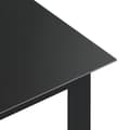 Miniatyrbillede 5 af 6: Haveborde - Living havebord 80x80x74 cm glas og aluminium sort