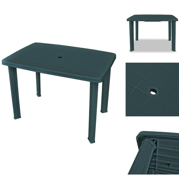 Haveborde - Living havebord 101 x 68 x 72 cm plastik grøn
