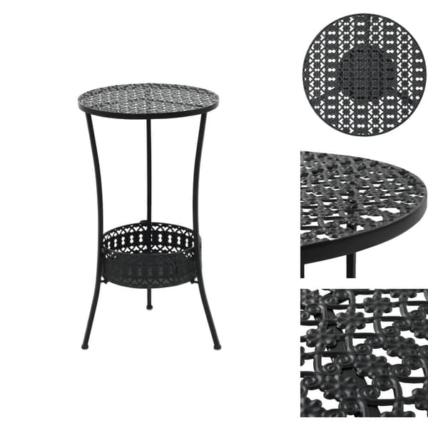 Ulkopöydät - Living Bistropöytä musta 40x70 cm metalli