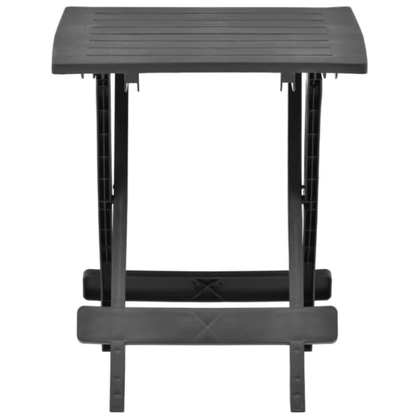 Utebord - Living Hopfällbart trädgårdsbord antracit 45x43x50 cm plast