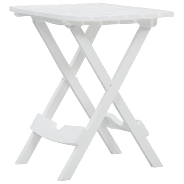 Utebord - Living Hopfällbart trädgårdsbord 45,5x38,5x50 cm vit