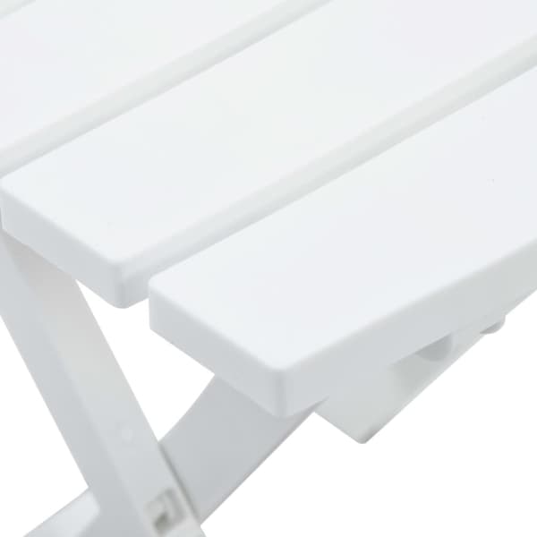 Utebord - Living Hopfällbart trädgårdsbord 45,5x38,5x50 cm vit