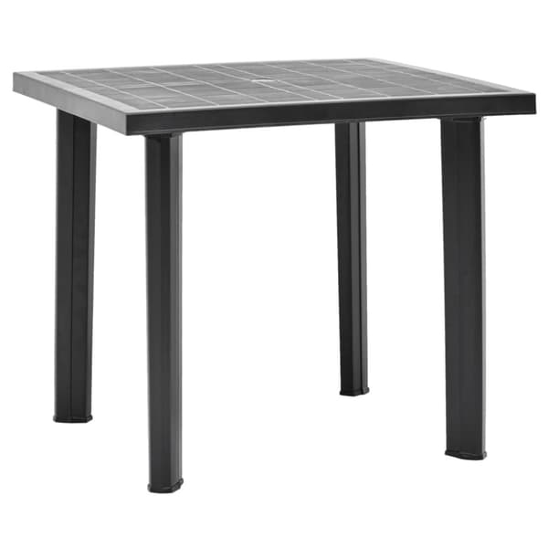 Ulkopöydät - Living Puutarhapöytä antrasiitti 80x75x72 cm muovi