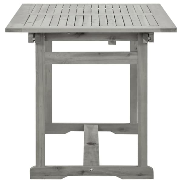 Haveborde - Living havebord (120-170)x80x75 cm massivt akacietræ