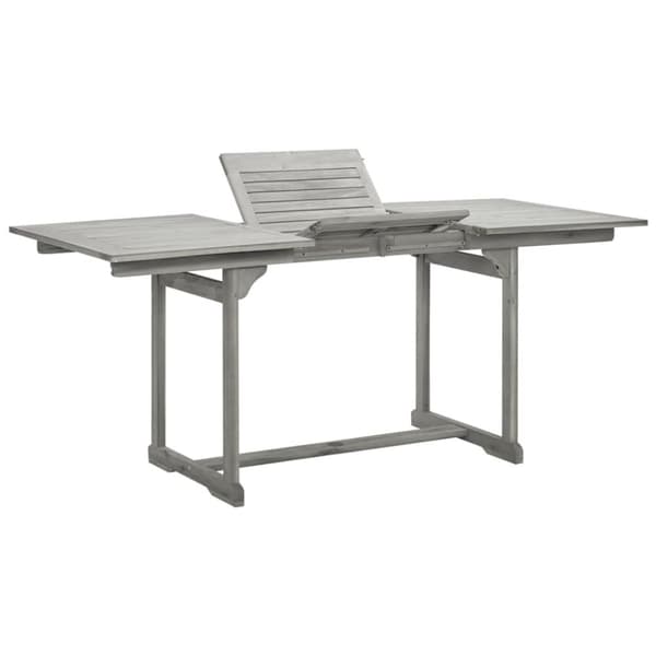Haveborde - Living havebord (120-170)x80x75 cm massivt akacietræ