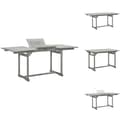 Miniatyrbillede 1 af 9: Haveborde - Living havebord (120-170)x80x75 cm massivt akacietræ