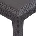 Miniatyrbillede 4 af 6: Haveborde - Living havebord 79 x 79 x 72 cm plastik rattanlook brun