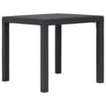 Miniatyrbillede 2 af 6: Haveborde - Living havebord 79 x 79 x 72 cm plastik rattanlook brun