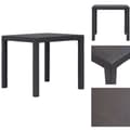 Miniatyrbillede 1 af 6: Haveborde - Living havebord 79 x 79 x 72 cm plastik rattanlook brun