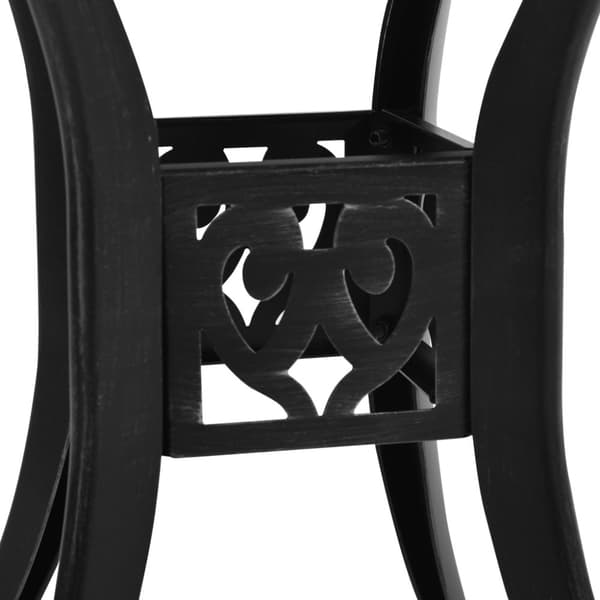 Haveborde - Living havebord 78x78x72 cm støbt aluminium sort