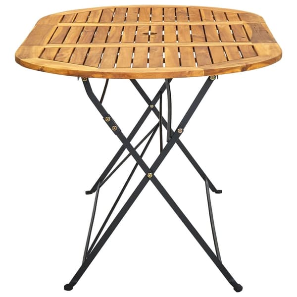 Haveborde - Living havebord 160x85x74 cm massivt akacietræ oval