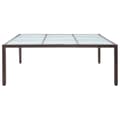 Miniatyrbillede 3 af 6: Haveborde - Living havebord 200x200x74 cm polyrattan brun