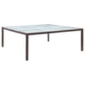 Miniatyrbillede 2 af 6: Haveborde - Living havebord 200x200x74 cm polyrattan brun