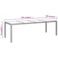 Miniatyrbillede 6 af 6: Haveborde - Living havebord med glasplade polyrattan beige