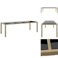 Miniatyrbillede 1 af 6: Haveborde - Living havebord med glasplade polyrattan beige