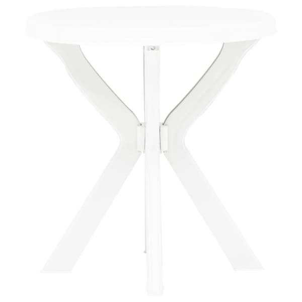 Haveborde - Living bistrobord Ø70 cm plastik hvid