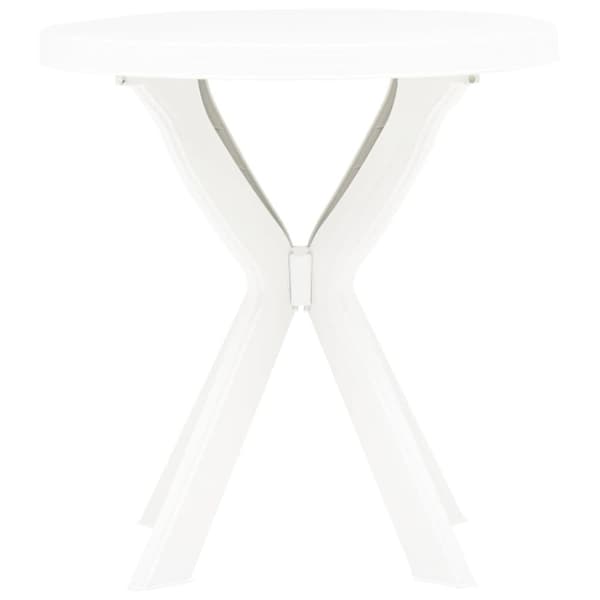 Haveborde - Living bistrobord Ø70 cm plastik hvid