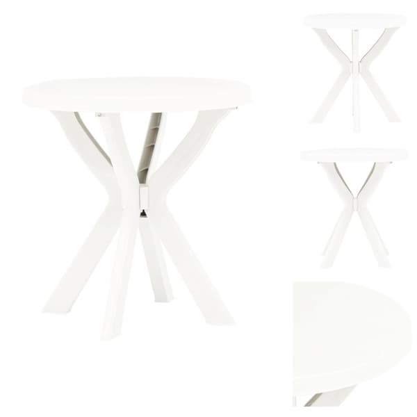 Haveborde - Living bistrobord Ø70 cm plastik hvid