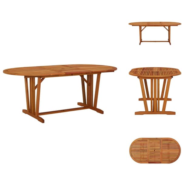 Haveborde - Living havebord 200x100x75 cm massivt eukalyptustræ