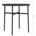 Miniatyrbillede 6 af 6: Haveborde - Living tebord 45 cm polyrattan sort