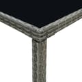 Miniatyrbillede 6 af 7: Haveborde - Living barbord til haven 130x60x110 cm polyrattan og glas grå