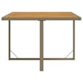 Miniatyrbillede 6 af 9: Haveborde - Living havebord 109x107x74 cm polyrattan og massivt akacietræ beige