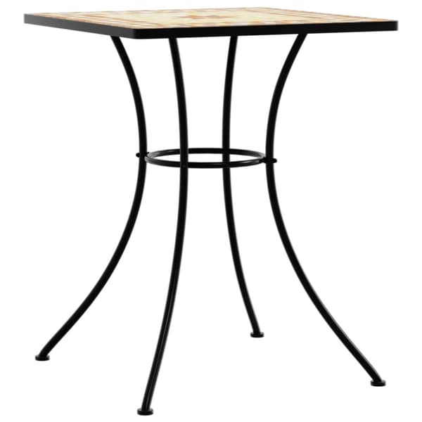 vidaXL bistrobord med mosaikdesign 60xx60x74 cm keramisk terrakotta