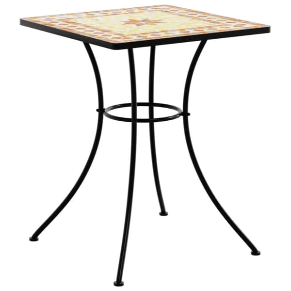 vidaXL bistrobord med mosaikdesign 60xx60x74 cm keramisk terrakotta
