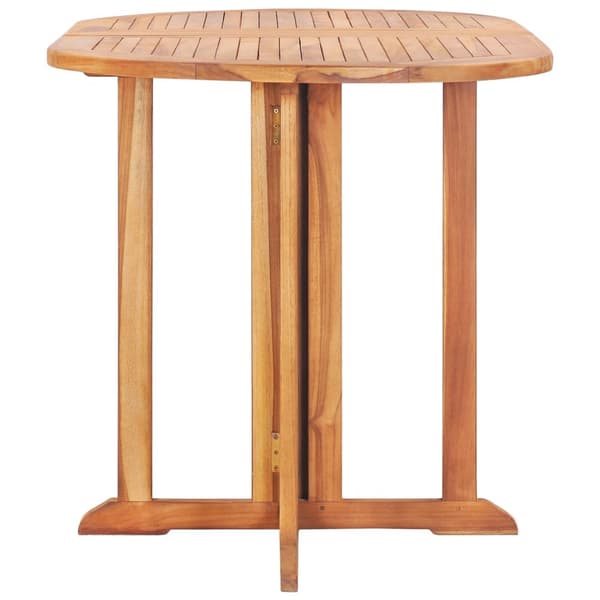 Utebord - Living Hopfällbart trädgårdsbord 120x70x75 cm massiv teak