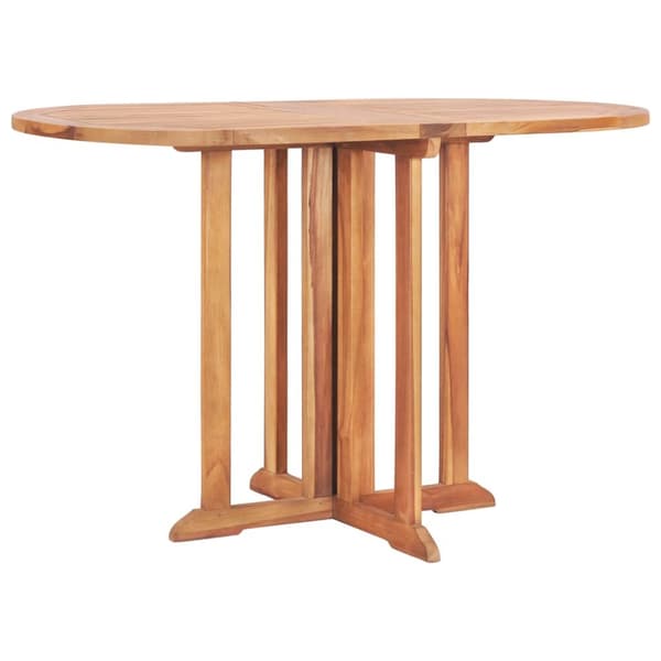 Utebord - Living Hopfällbart trädgårdsbord 120x70x75 cm massiv teak