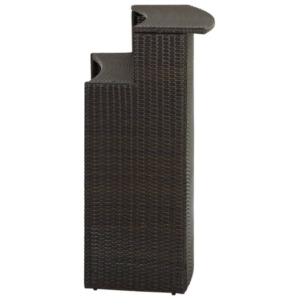 Haveborde - Living barbord til haven 120x55x110 cm polyrattan brun